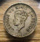 1943 India 1 4 Rupee - Actual Silver Coin Shown - Free Shipping Inv 185