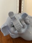 K s Collection Blue Elephant Ceramic Coin Bank 5  Vintage Piggy Bank W  Stopper