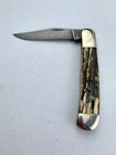 Vintage Parker Edwards Cutlery Single Damascus Blade Trapper Knife