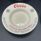 Coors Beer Ceramic Advertising Ashtray  Light Water Golden Co Vintage Set Of  4