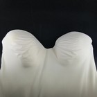 Carnival Women Strapless Bra Corset Bustier 40c Plus Cream Ivory Longline Bridal