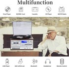 Record Player 9 In 1 3 Speed Bluetooth Vintage Turntable Cd Cassette Vinyl Playe