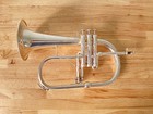 Vintage Van Laar B3 Flugelhorn  silver Plate 