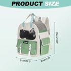 Cat Backpack Carrier Breathable Pet Hiking Backpack Pet Supplies Green