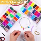 2 Pack 24 Grids Clear Plastic Organizer Box  Storage Container With Adjustable D