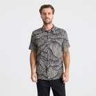Roark Bless Up Short Sleeve Button-up Shirt  Grey  Large