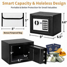 Steelite 0 25 Cu Ft Electronic Digital Steel Safe Box With Fireproof Money Bag