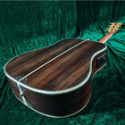 Hollow Body  Acoustic Electric Guitar With Eq Abalone Inlay Solid Spruce Top