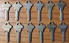 Lot Of 18 Vintage Schlage Keys And Copies All Over 40 Years Old Read