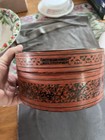 Burmese Lacquer Betel Box  Antique Hand Painted