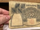 Italy 1911 50 Lire Pick S856 Pinholes Vf Bank Of Napoli Scarce Type
