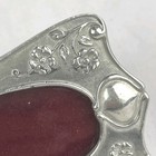 Vintage Elias Artmetal Silver Pewter Floral Standing Picture Frame 3 1 4   w 