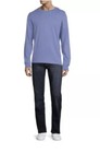 George Men s Blue Long Sleeve Cotton Stretch Crew Neck T-shirt Size M  38-40 