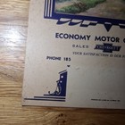 1930s Chevrolet Economy Motor Company Siler City Nc Advertising Calendar