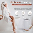 Serenelife Towel Warmer Single Touch Luxury Bucket Style - White  sltlw400  New