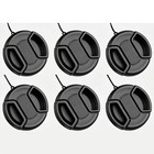 6pcs 37   95mm Front Lens Cap Cover Center Pinch Snap On For Nikon Sony Pentax