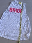  White And Pink  bride  Tank Top From The Sparkle   Shine Brand   