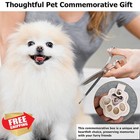Yonnaxo Pet Memorial Paw Keychain Cat Dog Hair Keepsake Bag Charm