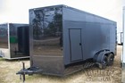 New 2026 7x16 7 X 16 V-nosed Enclosed Cargo Trailer W  Ramp Door   Side Door