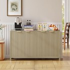 55  Modern Fluted Wood Sideboard Buffet Cabinet Coffee Bar Tv Stand Credenza