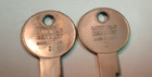 2 Rare  Vintage Oem Key Blank Lincoln Mercury Emblem Head Made In Usa  a11 