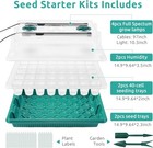 2 Packs Seed Starter Tray With Grow Light   40-cell Seedling Starter Trays Kit