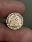 1857 Seated Liberty Half Dime  2