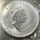 1990 Canada Elizabeth Ii 5 Dollars 9999 Silver Maple Leaf 1 Oz Coin  32