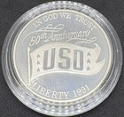 1991-s Proof Uso 90  Silver Commemorative Dollar  Ogp  Box  Sleeve  Coa 