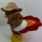 Dan Dee Hop And Bop Turkey In The Straw Singing Plush Small Brown Thanksgiving