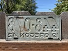 Old Vintage 1942 Oregon License Plate Wwii Era Wall Art Bar Man Cave Shop Garage