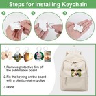 135pcs Sublimation Keychain Blanks Bulk mdf Keychain Double Sided Heat Transf   