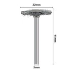 20xstainless Wire Brush Sets For Dremel Rotary Tool Polishing Cleaning 3mm Shank