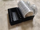 1 Oz Coin   Bullion Organizers For 38-42mm Coin Capsules  Set Of 2 Holds 12 Each