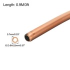 Copper Tube 3 8   Od X 3ft Refrigeration Flexible Pipe Seamless Hollow