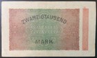 1923 Germany Paper Money - 20 00 Mark Banknote 