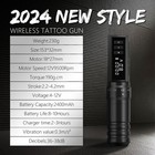 Tattoo Gun Kit - 2400mah Rotary Tattoo Machine With 6 Adjustable Stroke Lengt   