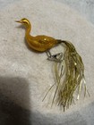  The  Gold Mercury Glass Clip On Bird