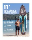 Inflatable Paddle Board 11    34    6  Extra Wide Sup Board  350lb Capicity P   