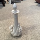 Vintage Bud Vase  White Porcelain  Beautiful Roses  8   Extremely Elegant