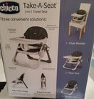 New Chicco Take-a-seat 3-in-1 Travel Seat 1-chair Booster In Grey Star