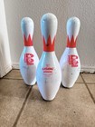 Set Of 3 Brunswick Max Bowling Pins Usbc Plastic Mancave Decor