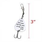 Melix Home Fishing Lure Gift For Boyfriend Husband I ll Love Medium  White