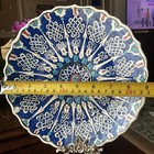 Turkish Kutahya Hand Painted Wall Plate Blue Iznik Style Pottery 9   