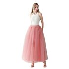 5 Layer Tulle Long Skirt Tutu Women Maxi Wedding Skirts Party Prom Underskirt