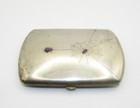 Spider In Web 800 1000 Silver Cigarette Case Two Gems Roll Your Own Case Nouveau