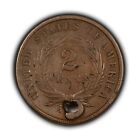 1864 2c Two Cent Piece - Small Motto Key Variety - Sku-b4366