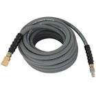 100 Ft 3 8  4800 Psi Pressure Washer Hose Non-marking Gray With Couplers