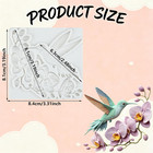 Hummingbird Polymer Clay Molds Bird Orchid Flower Silicone Mold For Jewelry Maki