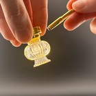 1 12 Scale Miniature Brass Ceiling Lamp Dollhouse Touchless Fancy Light